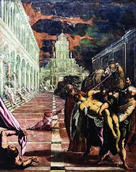 Tintoretto St Marks Body Brought To Venice 1562 66 Accademia