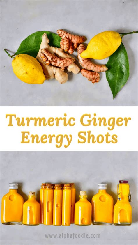 Ginger Turmeric Immune Boosting Energy Shots Juicer Recipe Also