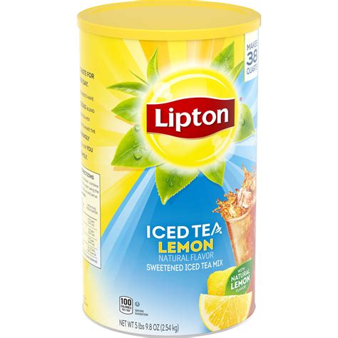 Delicious, zesty lemon iced tea flavor. Lipton Lemon Iced Tea Mix - Shop Tea at H-E-B
