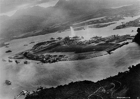 The Attack On Pearl Harbor Hawaii By The Japanese As Seen From The