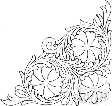 Flower medley pattern for leather carving. Kuvahaun tulos haulle sheridan patterns | sheridan ...
