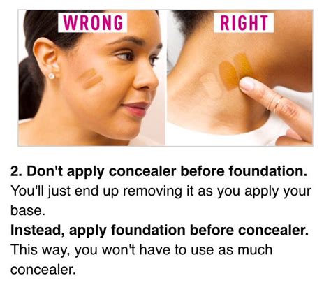 Tip 2 How To Apply Concealer How To Apply Foundation Face Contouring