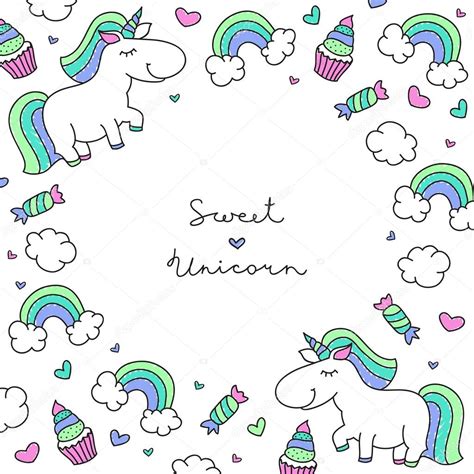 Unicorn And Rainbow — Stock Vector © Redcollegiya 123074184