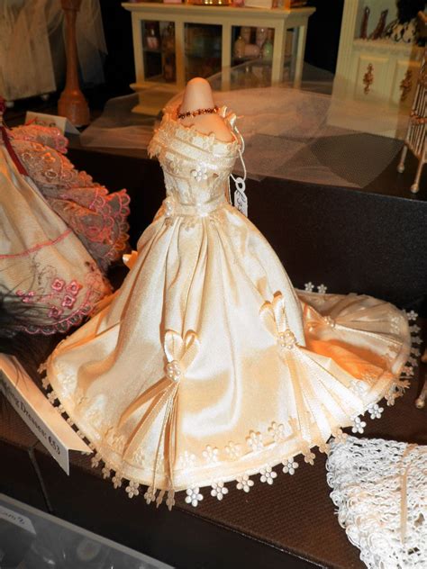 1 12th scale miniature wedding gown 62 00 via etsy miniature dress barbie bride art dress