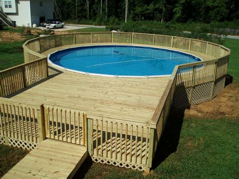Cool Above Ground Pool Decks As Inspiration For Your Own