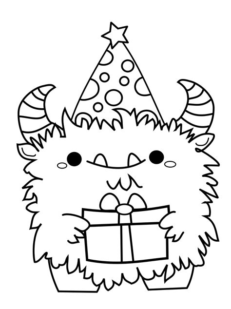 Printable Cute Monster Coloring Pages