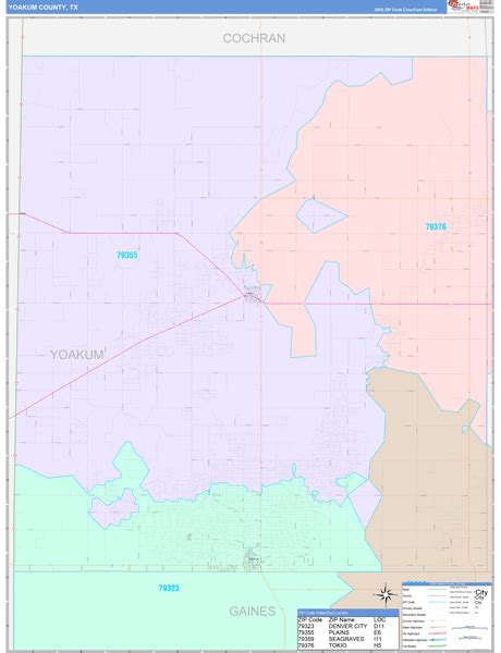 Maps Of Yoakum County Texas