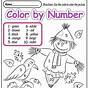 Fall Addition Coloring Worksheets