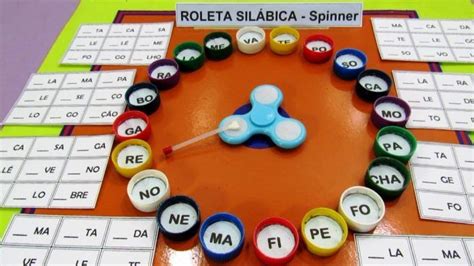 Roleta Silábica Com Spinner Jogo Para Alfabetização Literacy Games