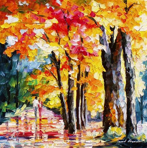 Love Colors Palette Knife Oil Painting On Canvas By