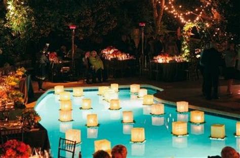 Diy garden trellis with easy diy solar lanterns building the obelisk with the same type of wood and in the same style was my goal. Floating lanterns in pool / wedding ideas - Juxtapost