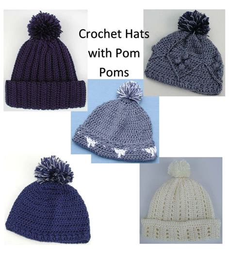 Pom Pom Hats Tassel Top Hats Winter Toboggans Crochet Etsy Crochet