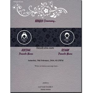 You can create free online wedding invitations at wedivite that will not only substitute your invitations but also act as a wedding website. free Indian Wedding Invitation Card Maker & Online Invitations