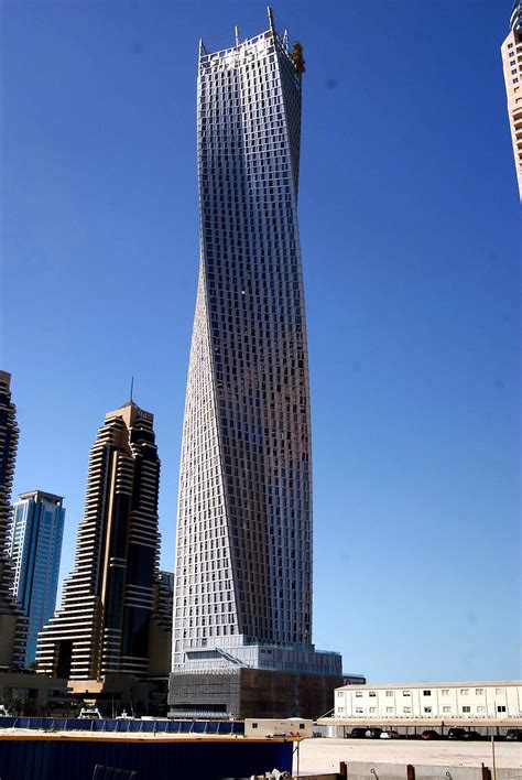 Cayan Tower Known As Infinity Tower Prior To Its Inauguration Is A