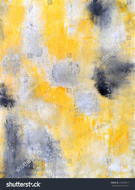 Black And Yellow Abstract Art Painting Stock Photo 234030817 Shutterstock