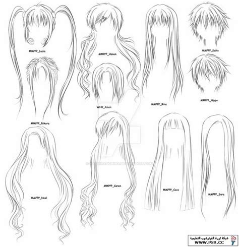 Learn how to draw anime hairstyles pictures using these outlines or print just for coloring. How to draw anime girl hairstyles by KashiraUchiha on ...