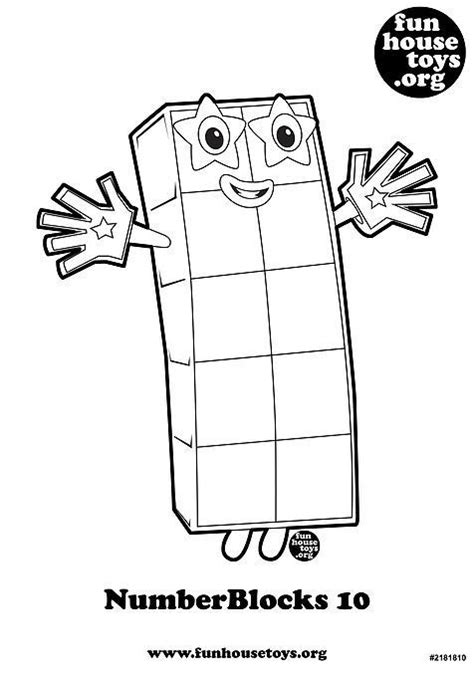 Numberblock 10 Coloring Pages Fun Printables For Kids Coloring