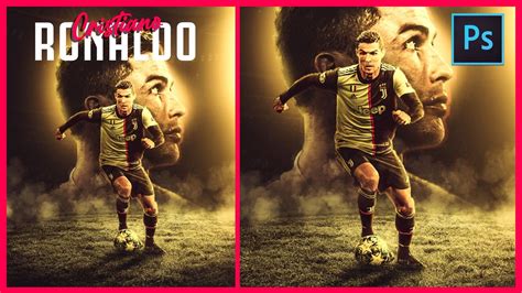 Photoshop Manipulation Cristiano Ronaldo Football Poster Design ⚽