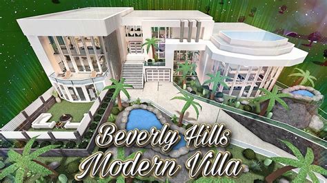 Bloxburg Beverly Hills Modern Villa Tour No Large Plot Youtube