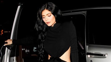 Kylie Jenner Wears Black Cutout Jumpsuit And Flaunts Tiny Waist
