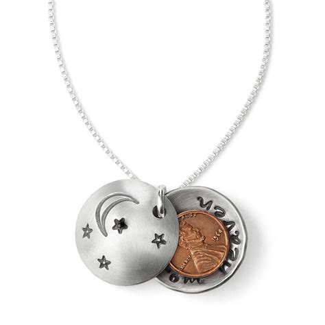 Pennies From Heaven Locket Lucky Penny Charm Uncommongoods