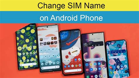 How To Change Sim Name On Android Phone Youtube