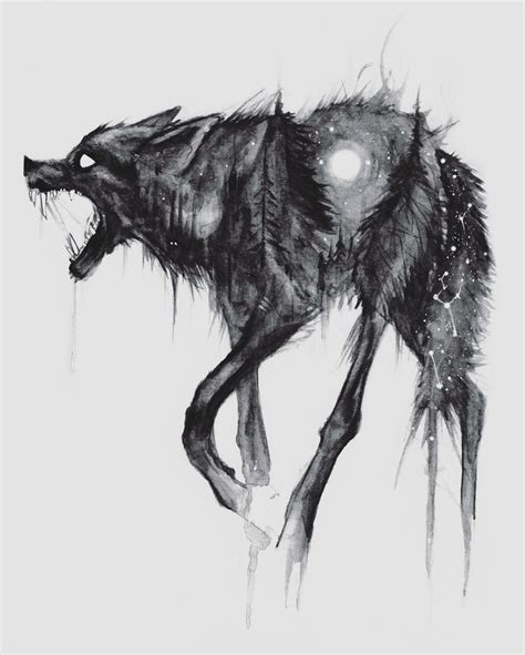 Absolutely Stunning Artwork From Bserway 🖤 Have You Ever Seen A Wolf