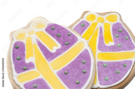 Colourful Iced Easter Biscuits Foto De Stock Adobe Stock