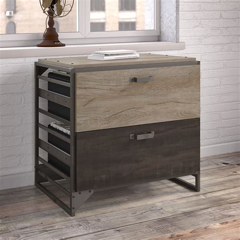 We have used file cabinets available. Bush Furniture Refinery Lateral File Cabinet in Rustic ...