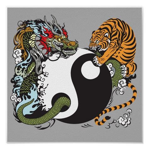 Arte Yin Yang Yin Yang Art Tigre Y Dragon Dragon Art Samurai Art