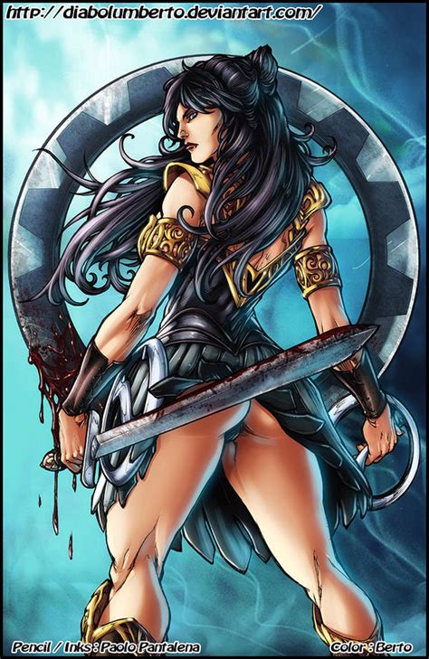 The Warrior Princess Xena By Diabolumberto On Deviantart
