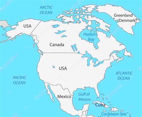 Ilustracion De Mapa De America Del Norte Rejilla Y Mas Vectores Libres