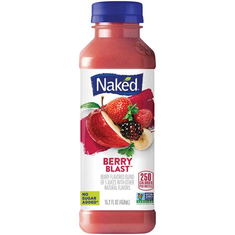 Naked Juice Fruit Smoothie Berry Blast 15 2 Oz Bottle Walmart Com