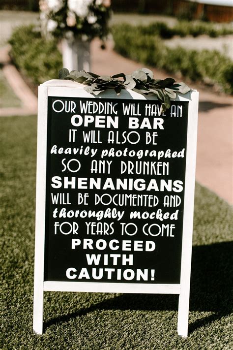 The Springs Home Funny Wedding Signs Wedding Reception Signs