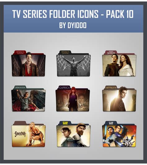 Tv Series Folder Icons Pack 10 By Dyiddo On Deviantart
