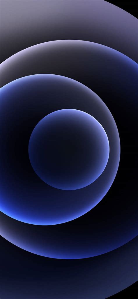 Download Blue Circles Abstract Iphone Wallpaper