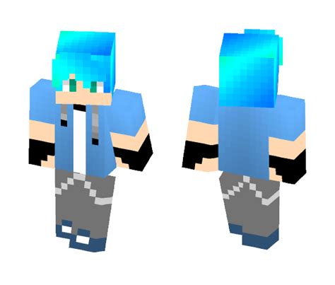 Blue Hair Minecraft Skin ♥anakin Skywalker Dark Blue Hair Girl