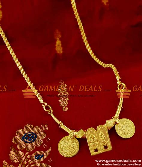 Thal23 Full Thali Set With Chain Gold Plated Jewelry Meenakshi