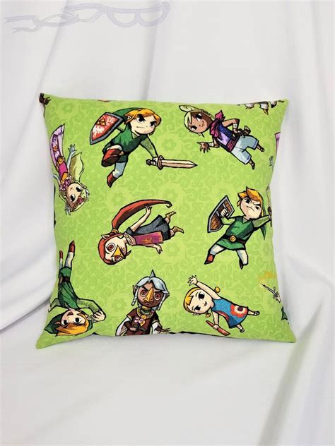 Legend Of Zelda Nintendo Fabric Made Into A Cotton Throw Etsy
