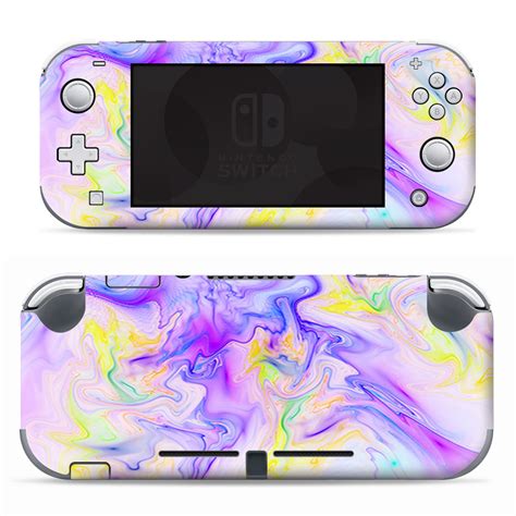 Nintendo Switch Lite Skins Decals Vinyl Wrap Decal Stickers Skins Cover Pastel Marble Resin
