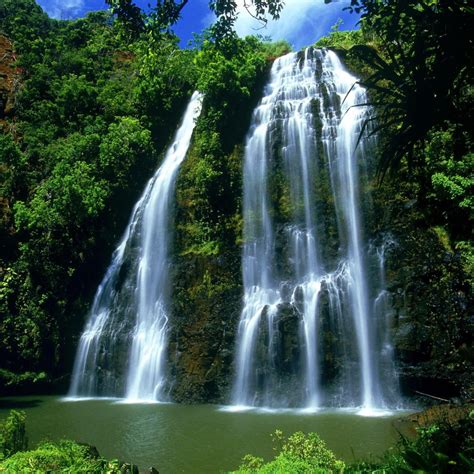 Hawaii Waterfall Tap To See More Beautiful Wallpapers Of Waterfalls