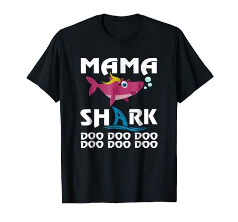 Mama Shark T Shirt Doo Doo Doo Reviewshirts Office