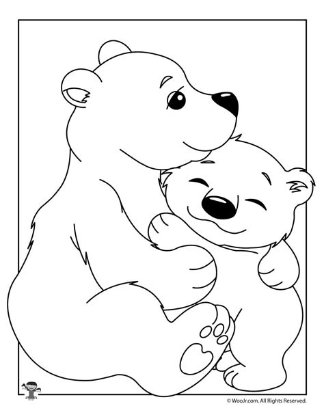 Baby Polar Bear Coloring Pages Home Design Ideas