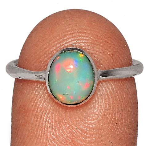Ethiopian Opal 925 Sterling Silver Ring Jewelry S65 Ar194380 Ebay