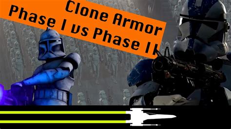 Phase I Clone Armor Vs Phase Ii Clone Armor Star Wars Canon Lore