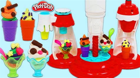 Play Doh Ultimate Swirl Ice Cream Maker Playset Make Your Own Ice