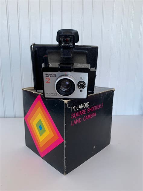 Polaroid Square Shooter 2 Camera Vintage Working Condition Original Box