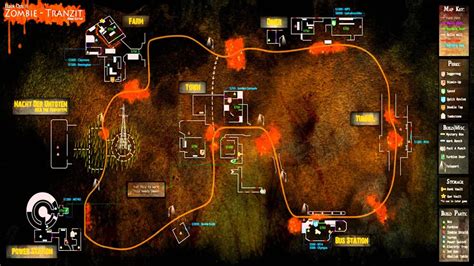 Tranzit Zombies Map And Explanation Call Of Duty Black Ops 2 Zombies