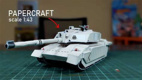 British Challenger Mk2 Mbt Tank Paper Model Papercraft Youtube
