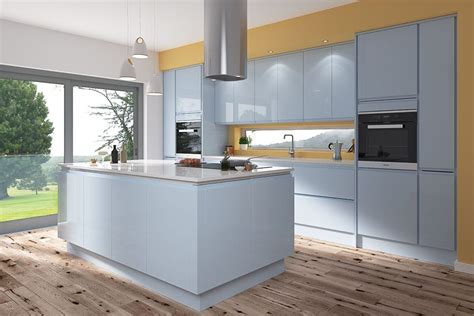 Light Blue Gloss Kitchen Doors Kitchen Cabinet Ideas